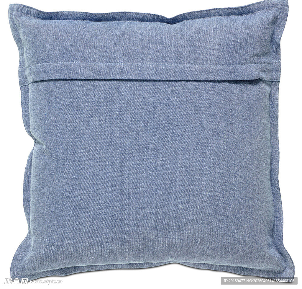 蓝色方形抱枕