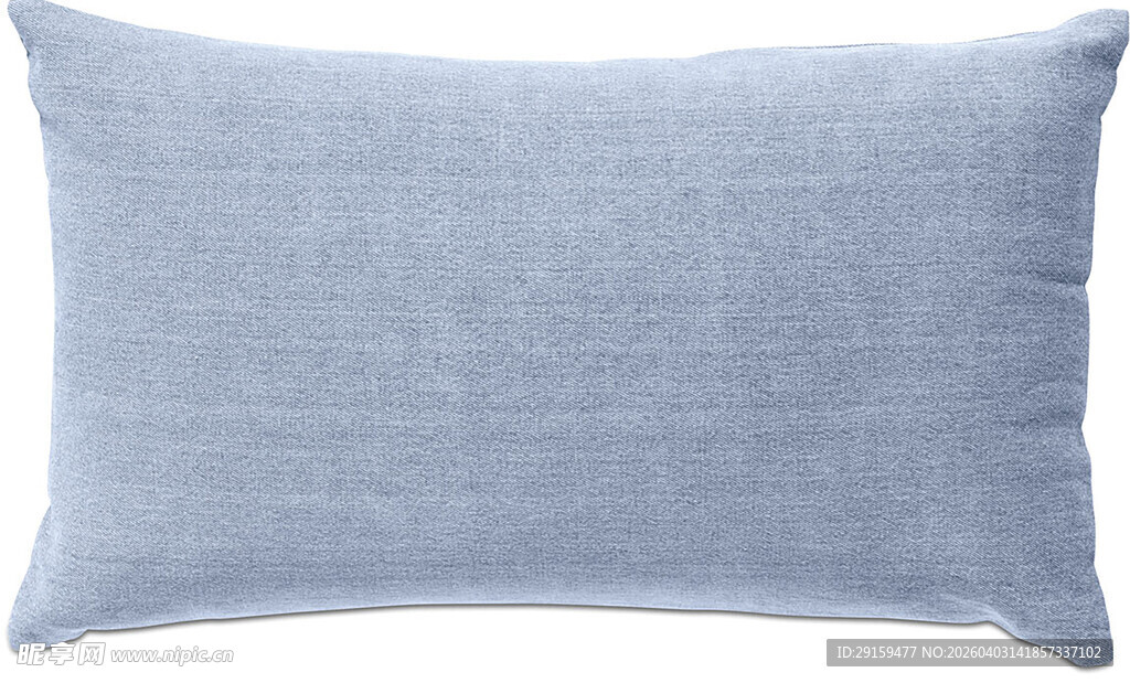 浅蓝色亚麻抱枕