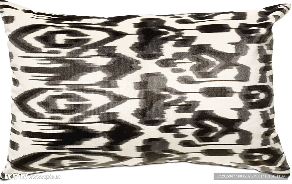 黑白几何图案装饰抱枕