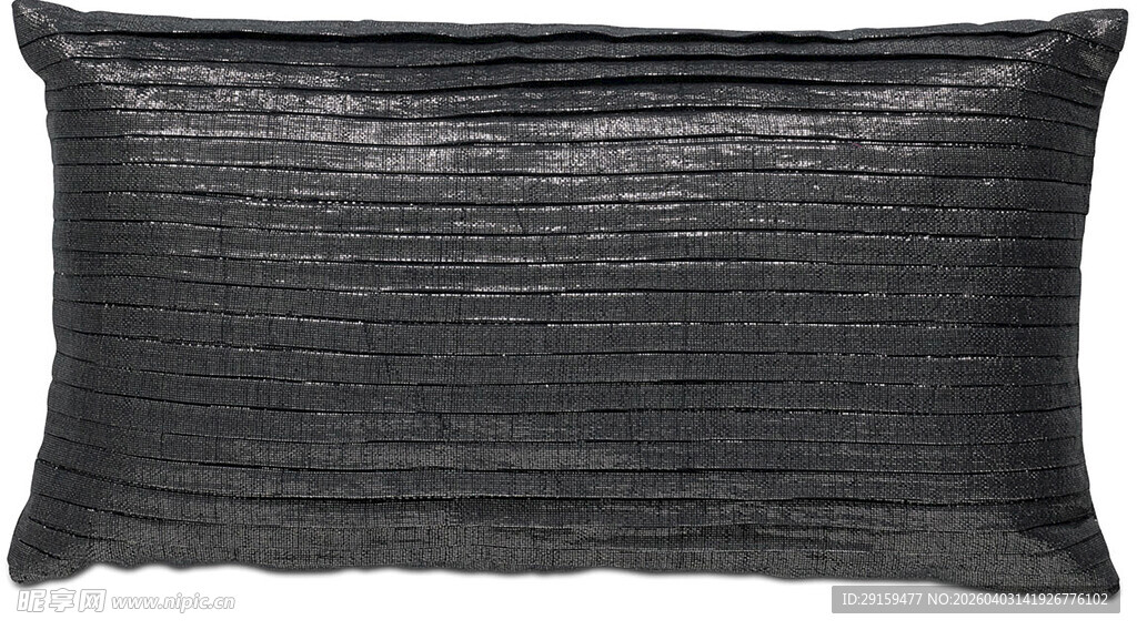 黑色纹理长方形抱枕