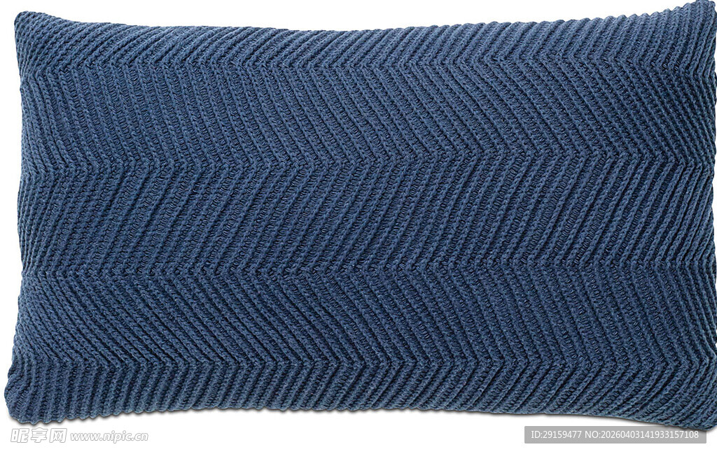 蓝色条纹长形抱枕