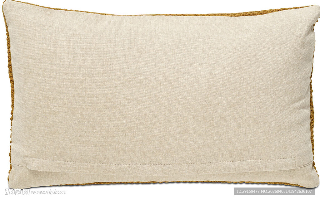 米色简约长方形抱枕