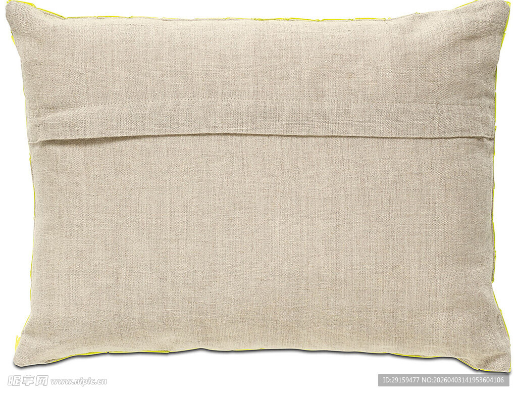 米色亚麻抱枕