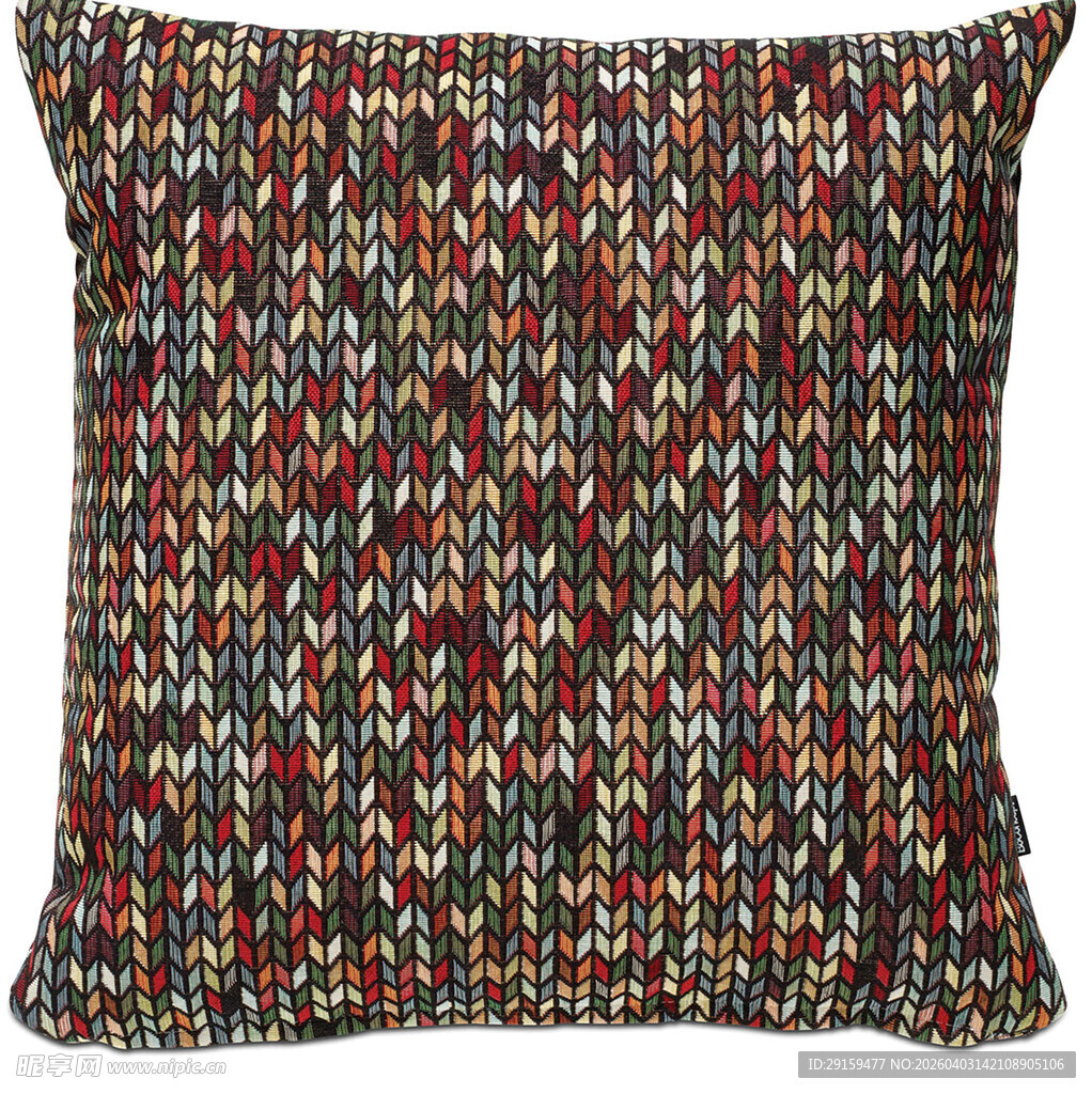 多彩编织抱枕