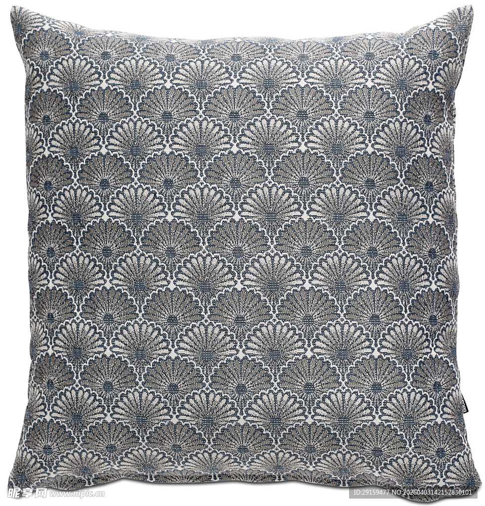 几何图案灰色抱枕