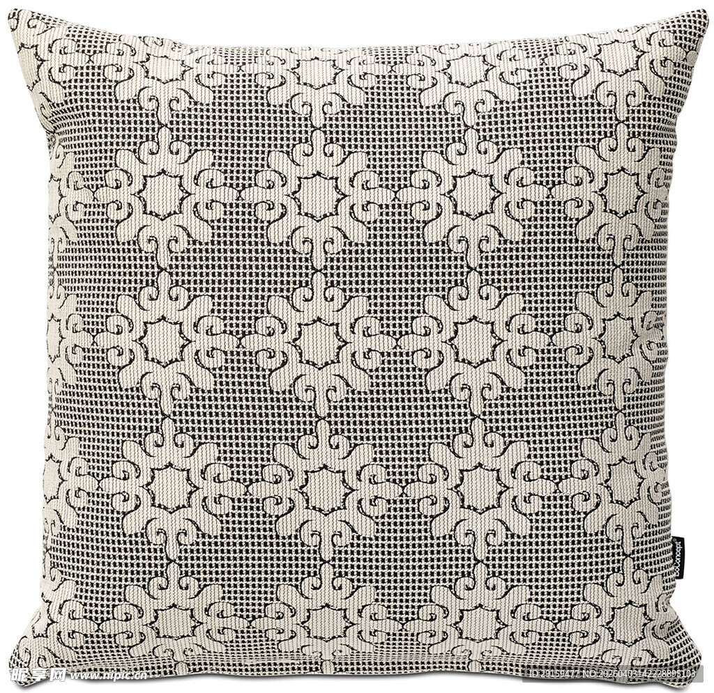 几何花纹灰色抱枕