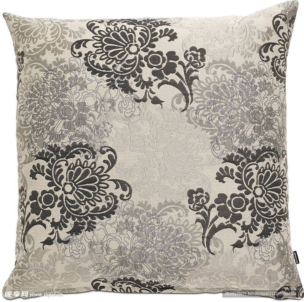 复古花纹抱枕