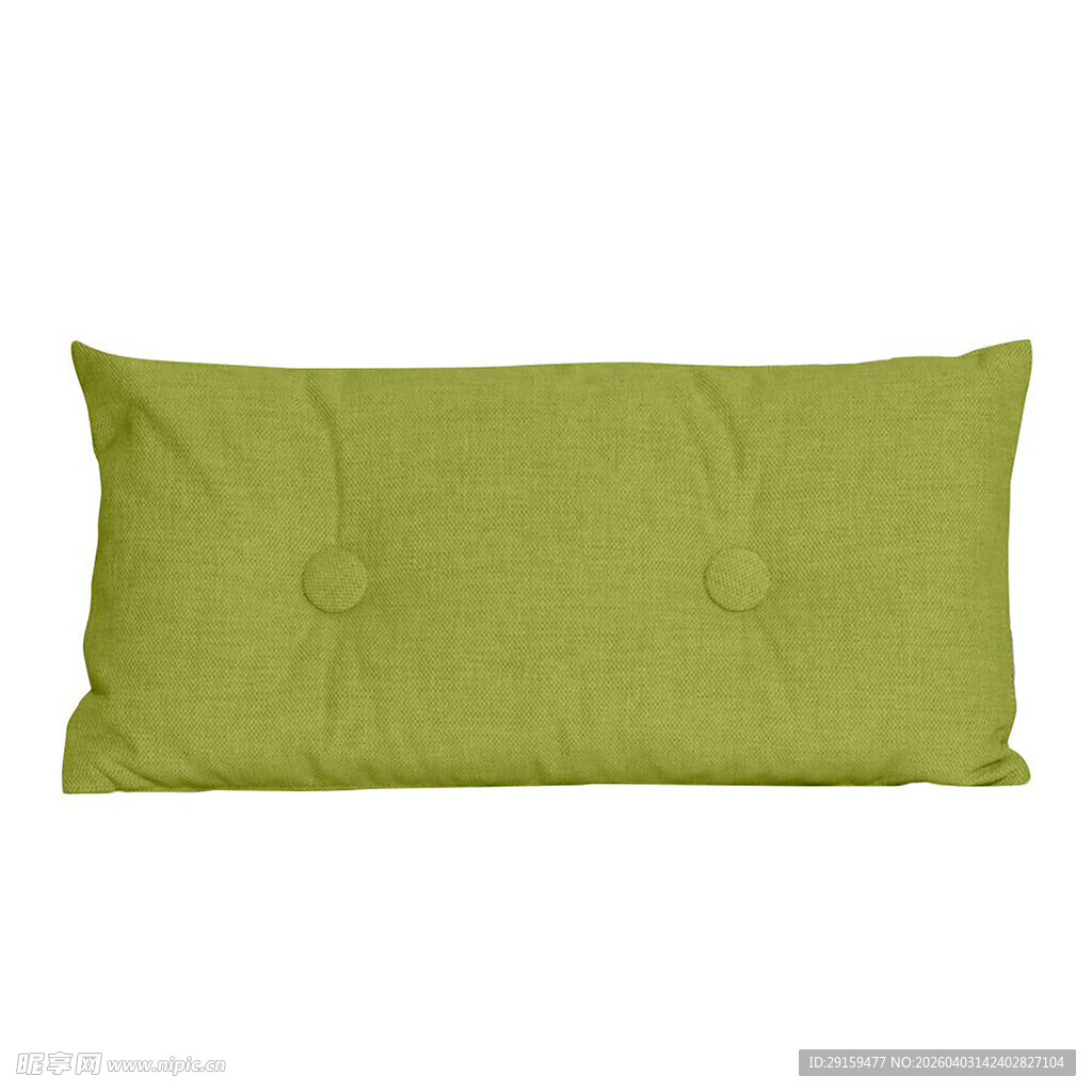 绿色长形抱枕