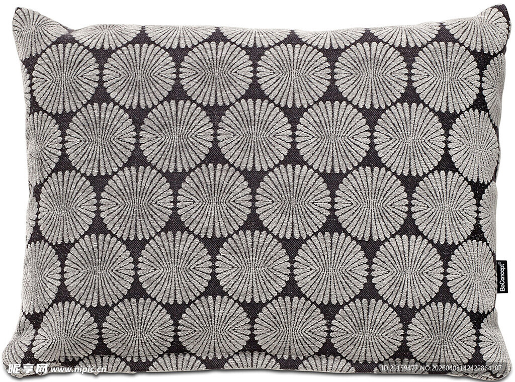 几何图案灰色抱枕