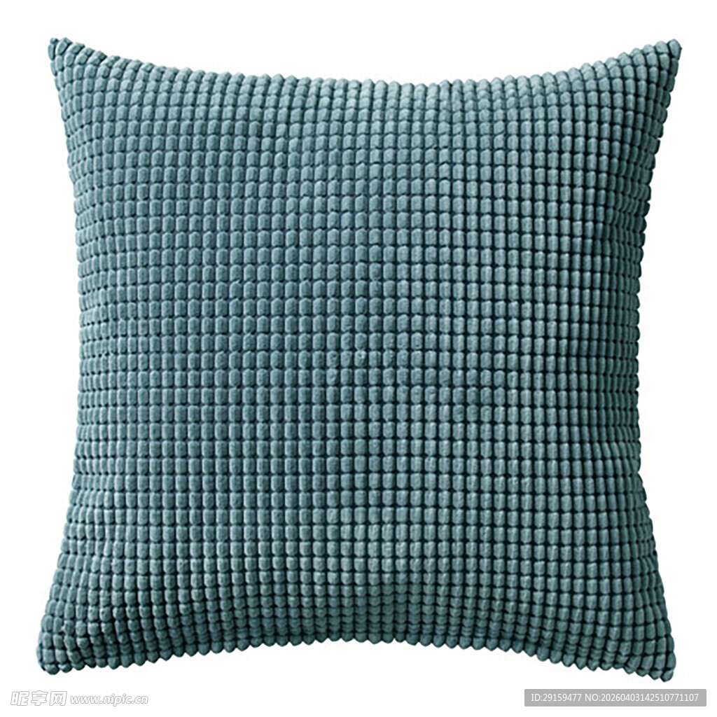蓝绿格子抱枕