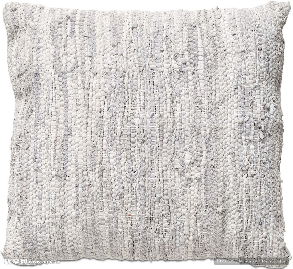 浅灰色纹理抱枕