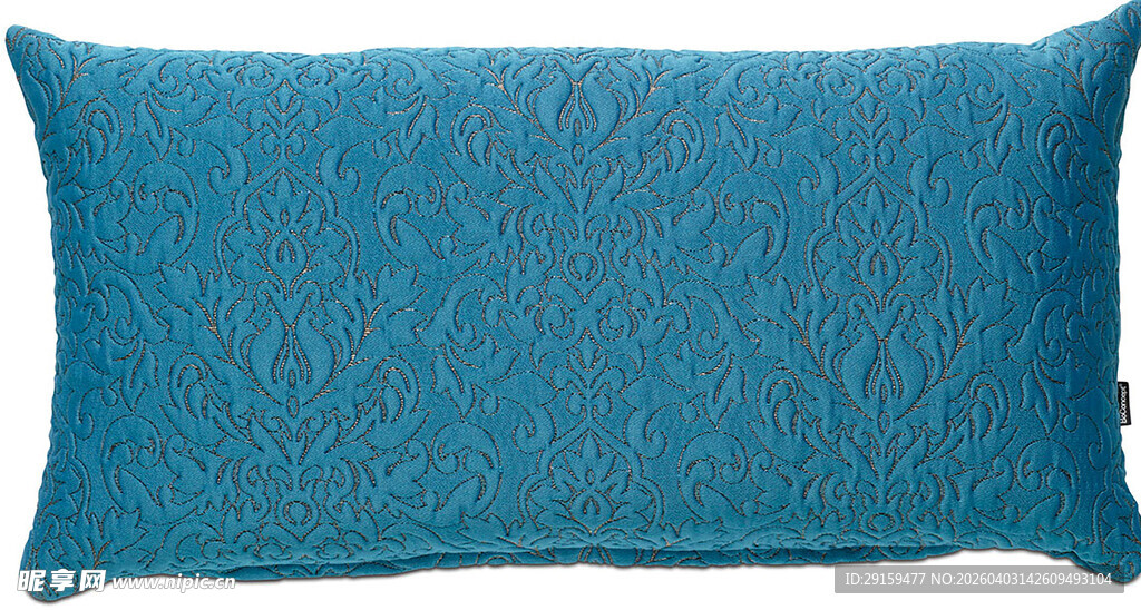 蓝绿色纹理抱枕