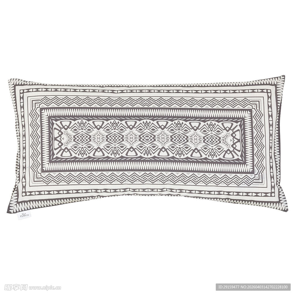 复古花纹长方形抱枕