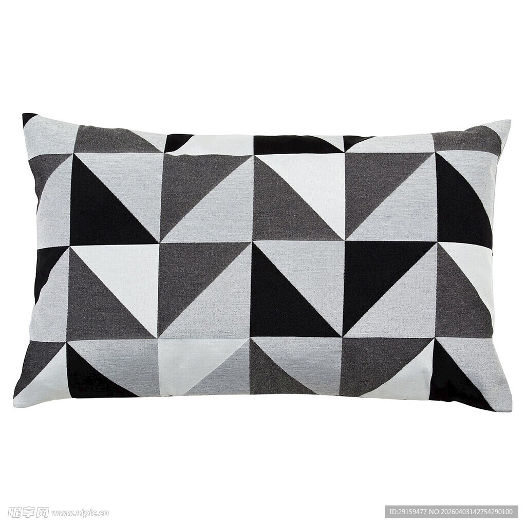 几何图案黑白抱枕