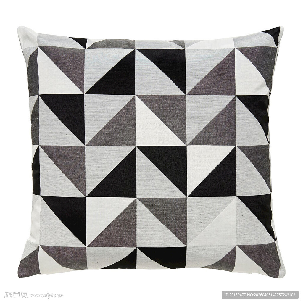 几何图案黑白抱枕