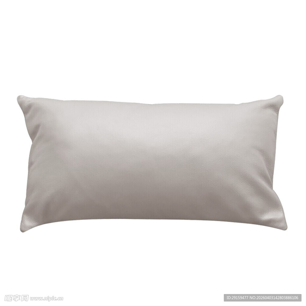 浅灰色长形枕头