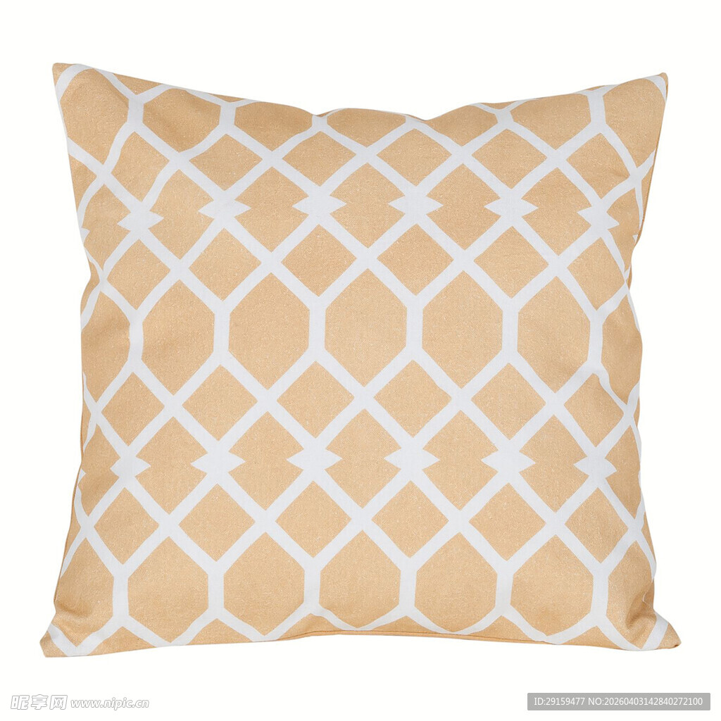 米黄色几何图案抱枕