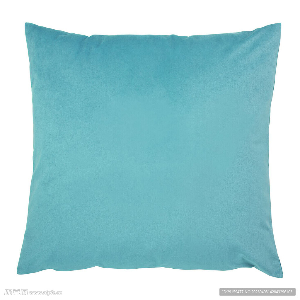 蓝绿色方形抱枕