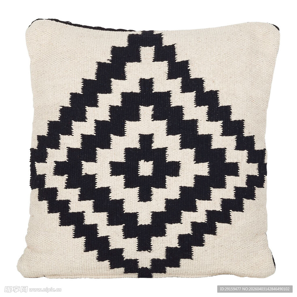 几何图案黑白抱枕