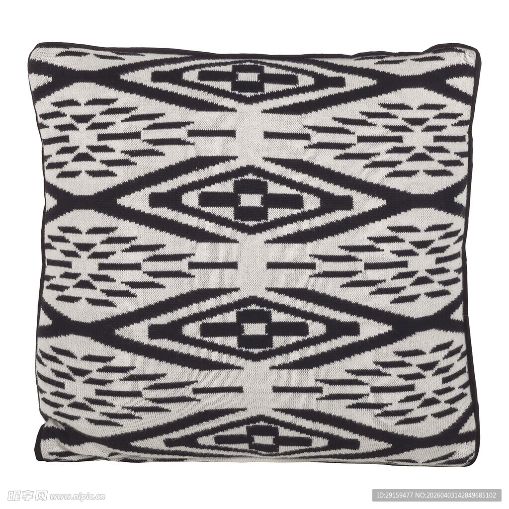 几何图案黑白抱枕