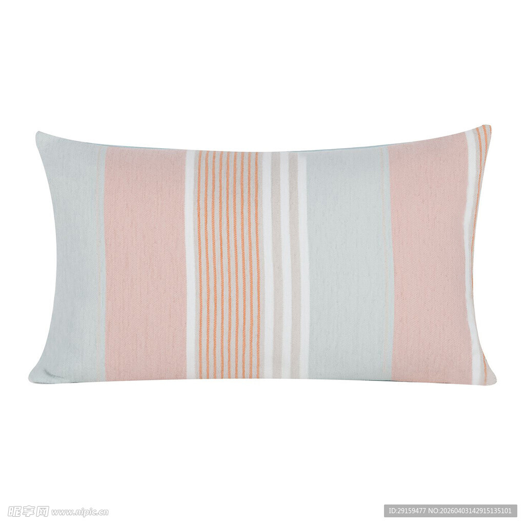 条纹拼色长形抱枕