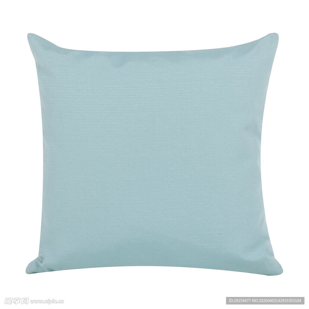 浅蓝色方形抱枕