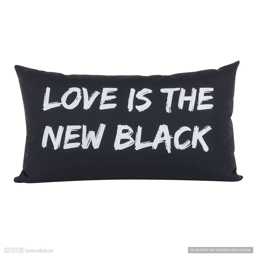 黑色抱枕