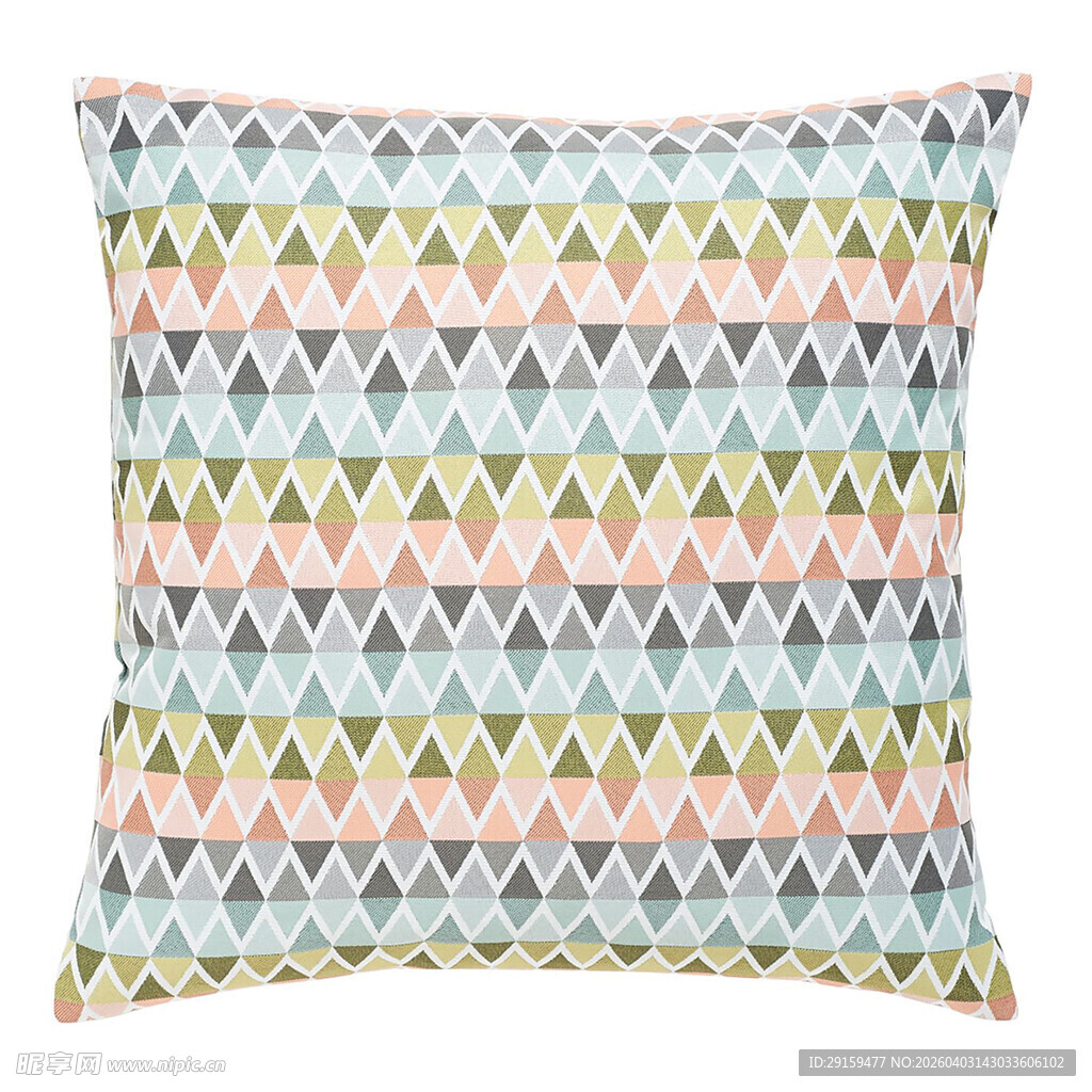 几何图案彩色抱枕