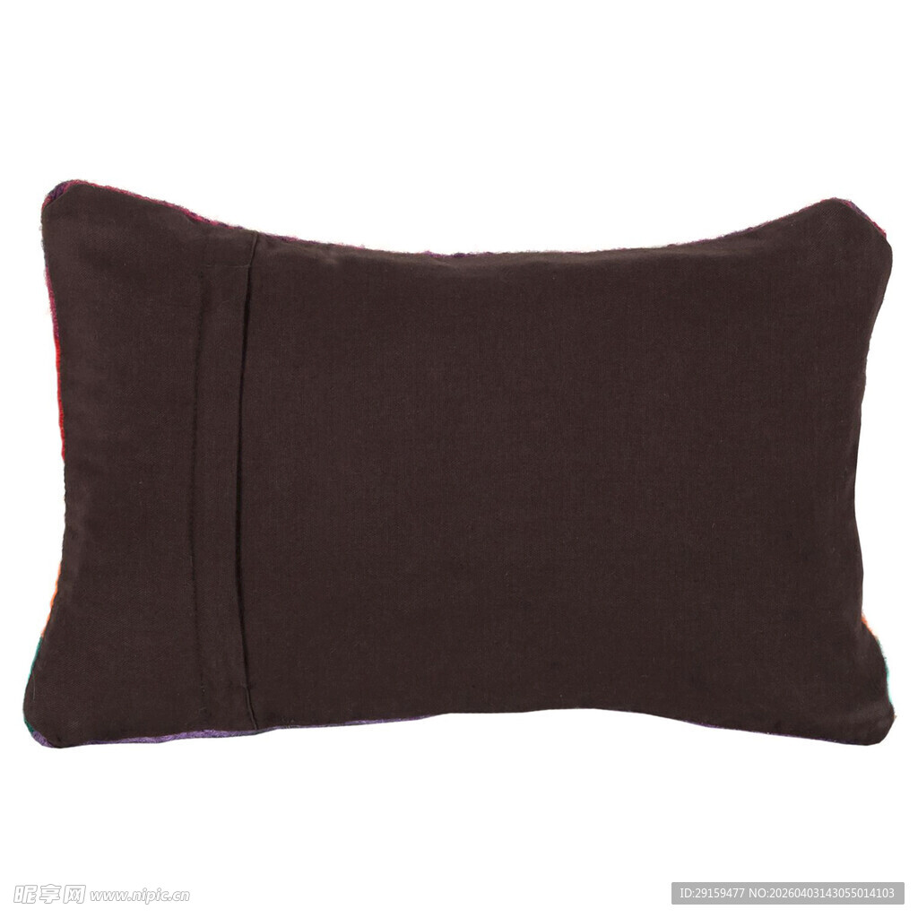 深棕色长方形抱枕