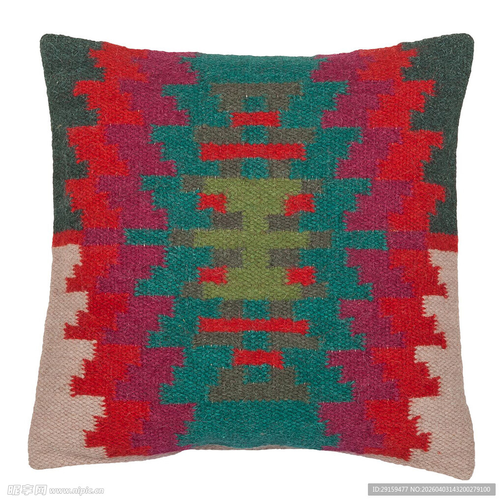 多彩几何图案抱枕