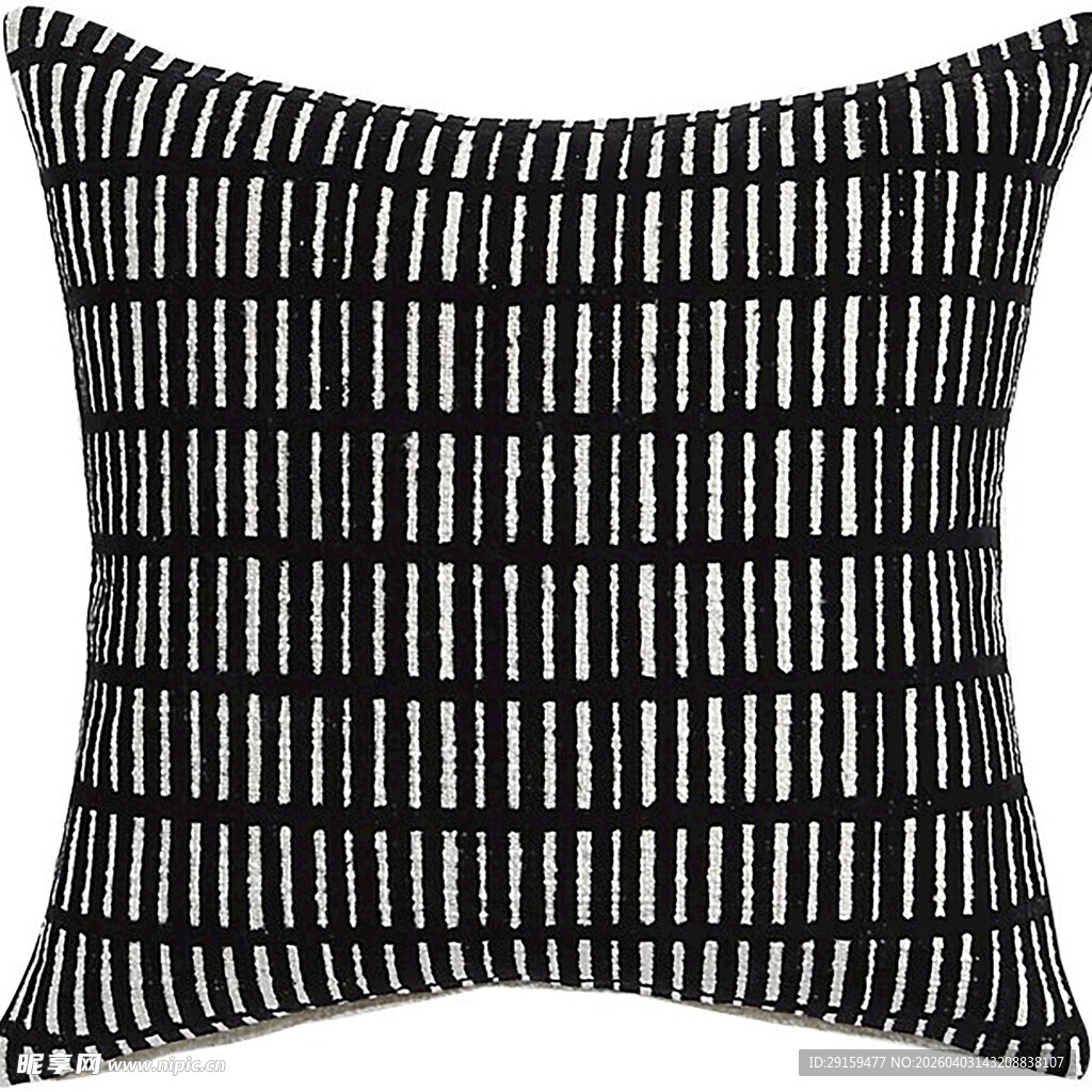 黑白条纹装饰抱枕