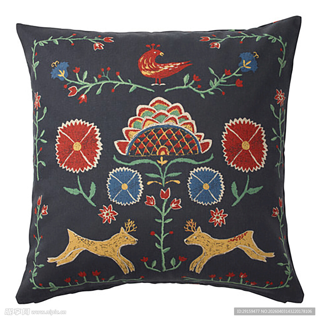 民族风刺绣装饰抱枕
