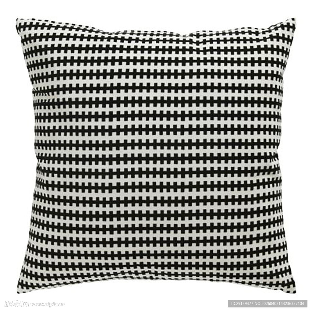 黑白格纹抱枕
