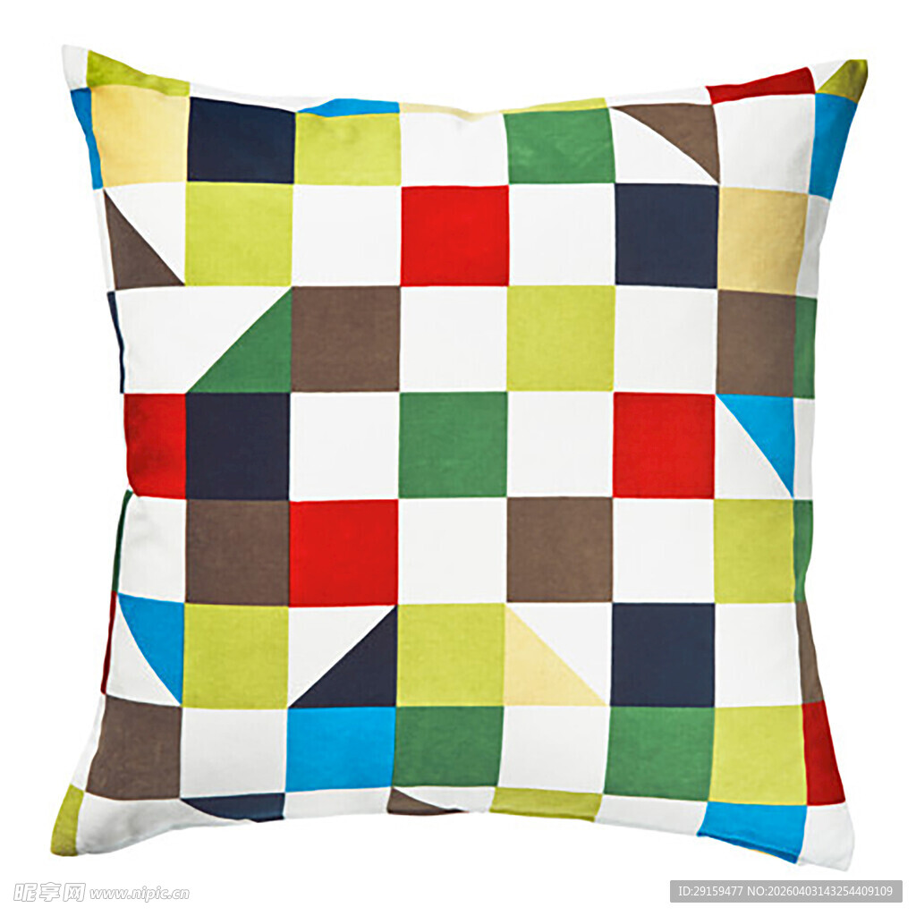 多彩几何图案抱枕