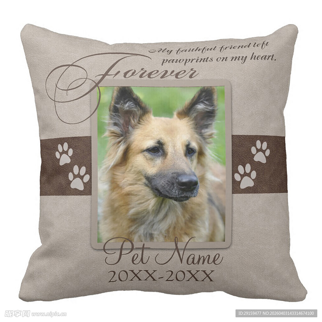定制宠物照片抱枕