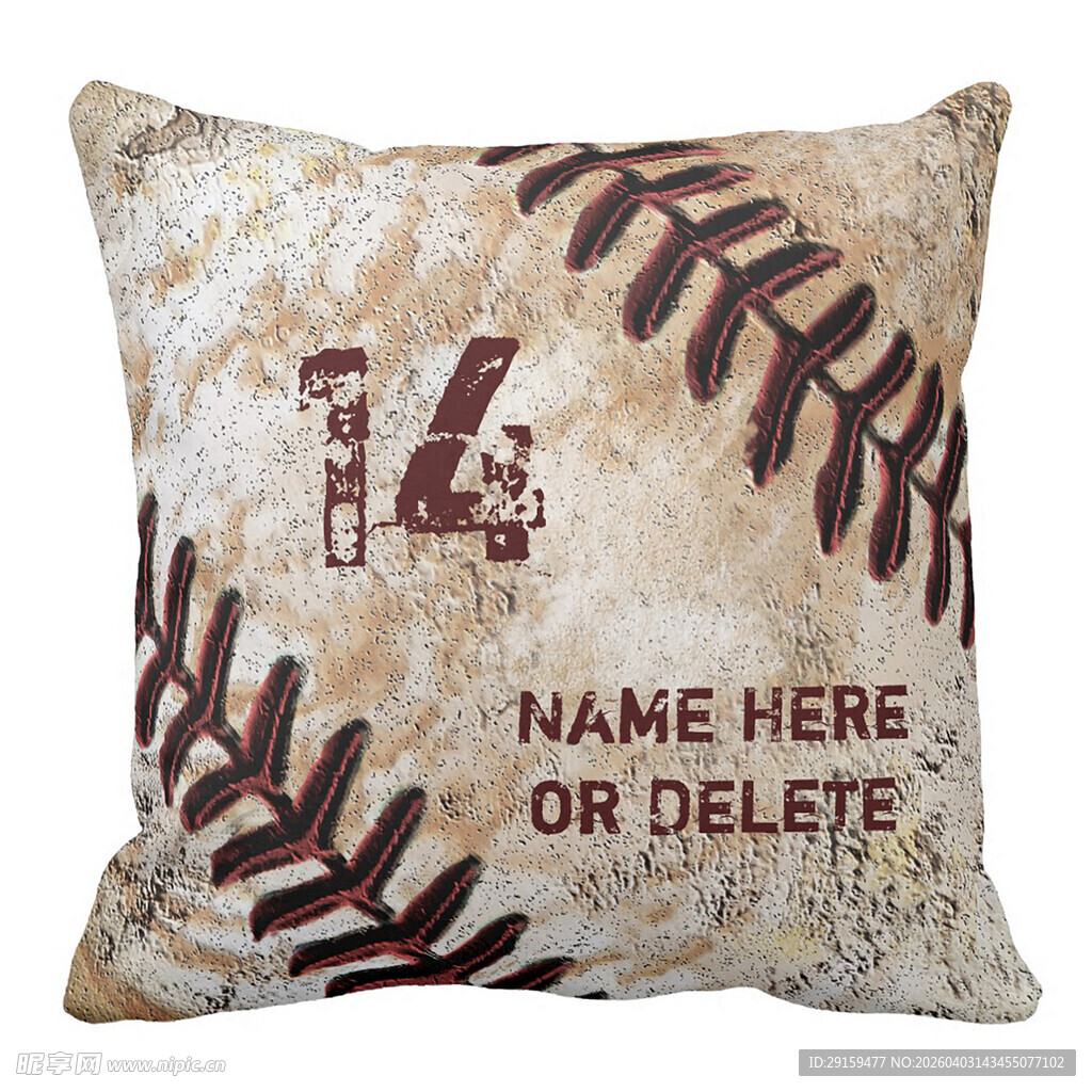 棒球主题个性化抱枕