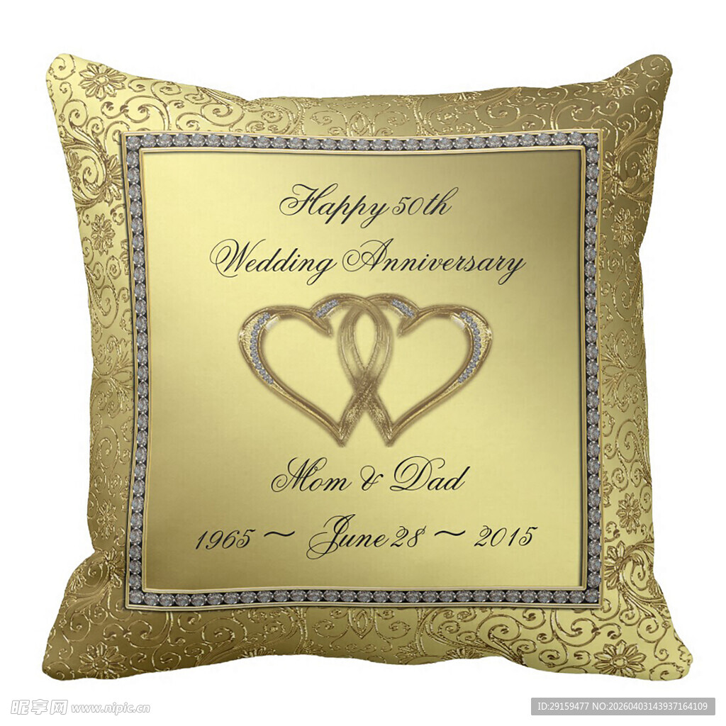 结婚周年纪念装饰抱枕