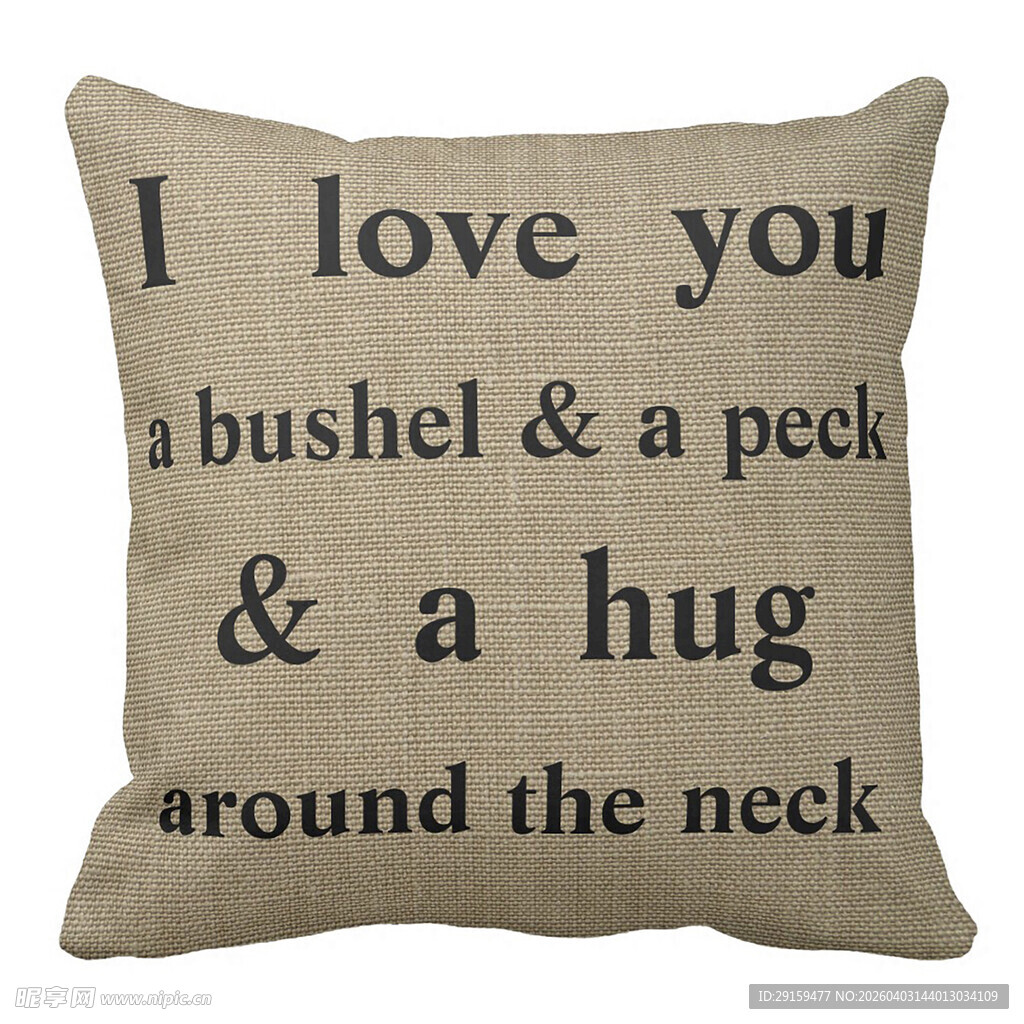 浪漫英文情话抱枕