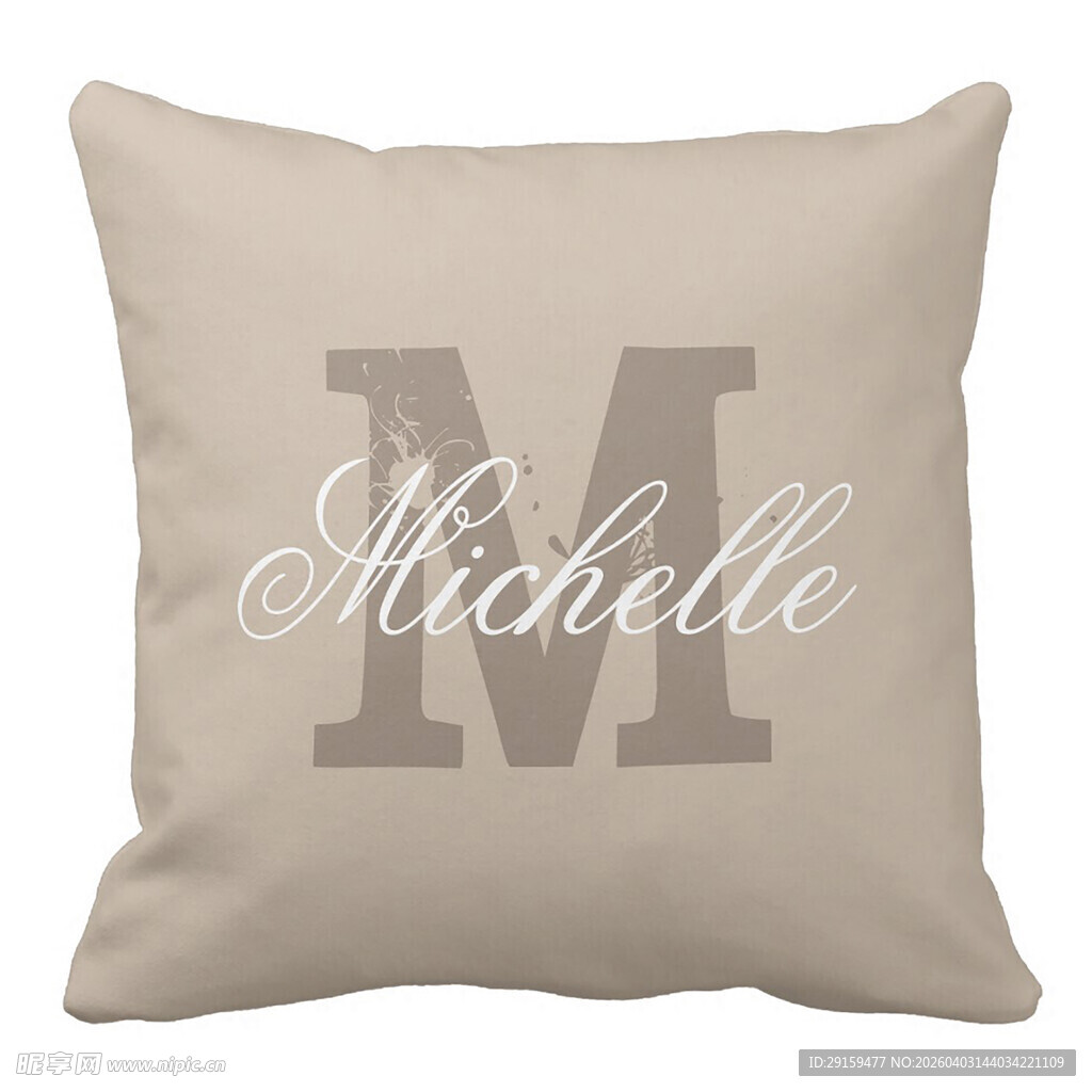 个性化字母名字装饰抱枕