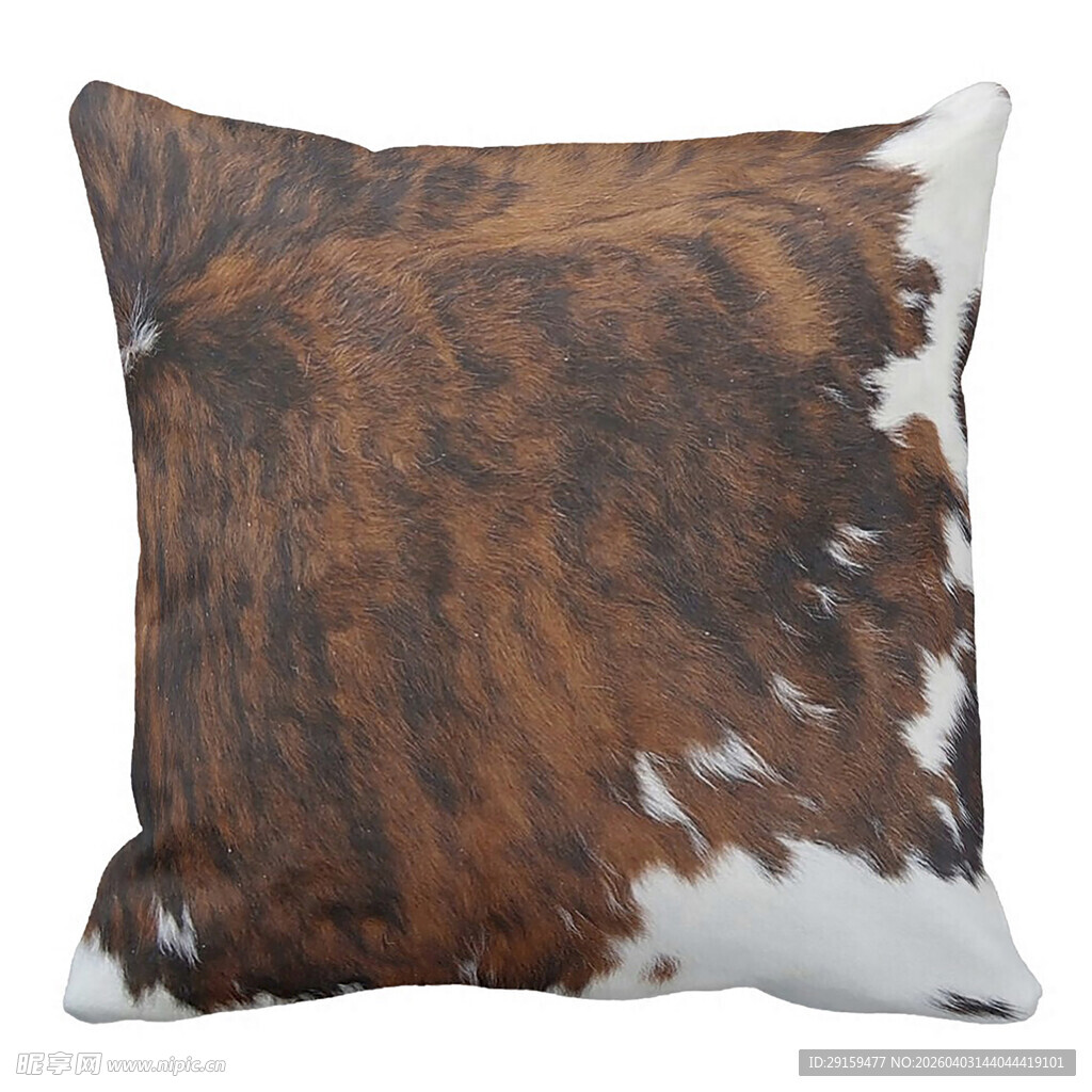 牛皮纹理抱枕