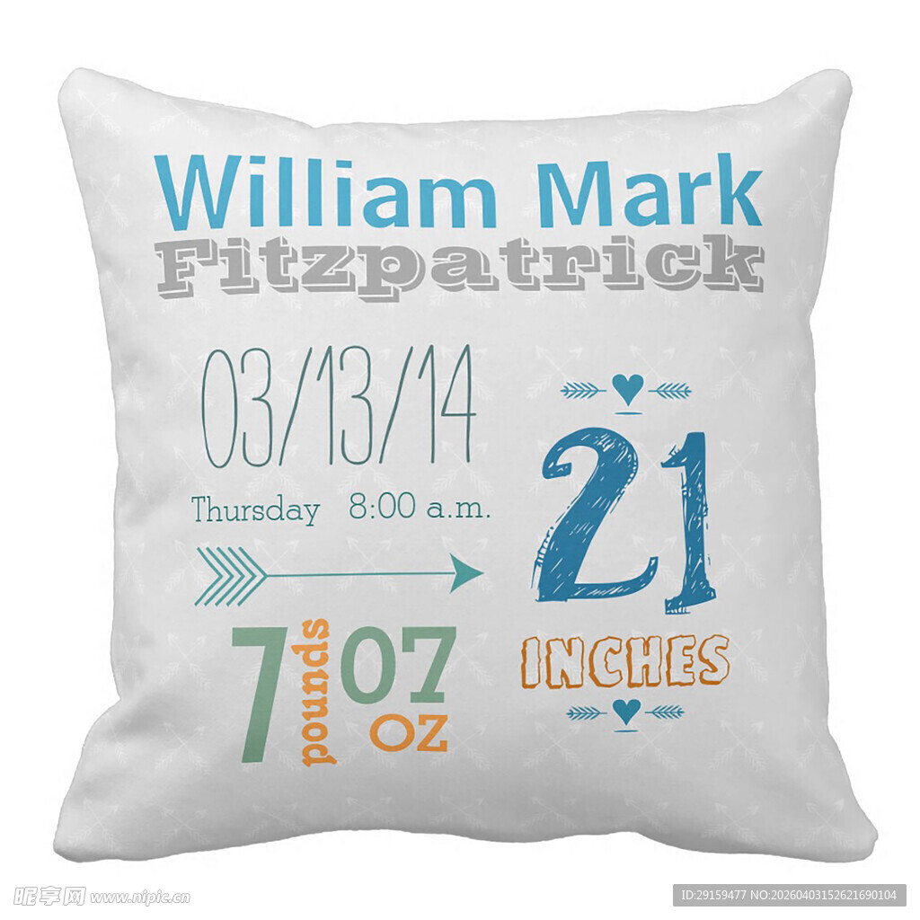 威廉马克宝宝派对主题抱枕