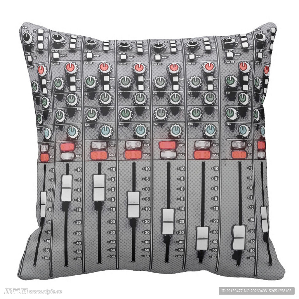 专业调音台图案抱枕