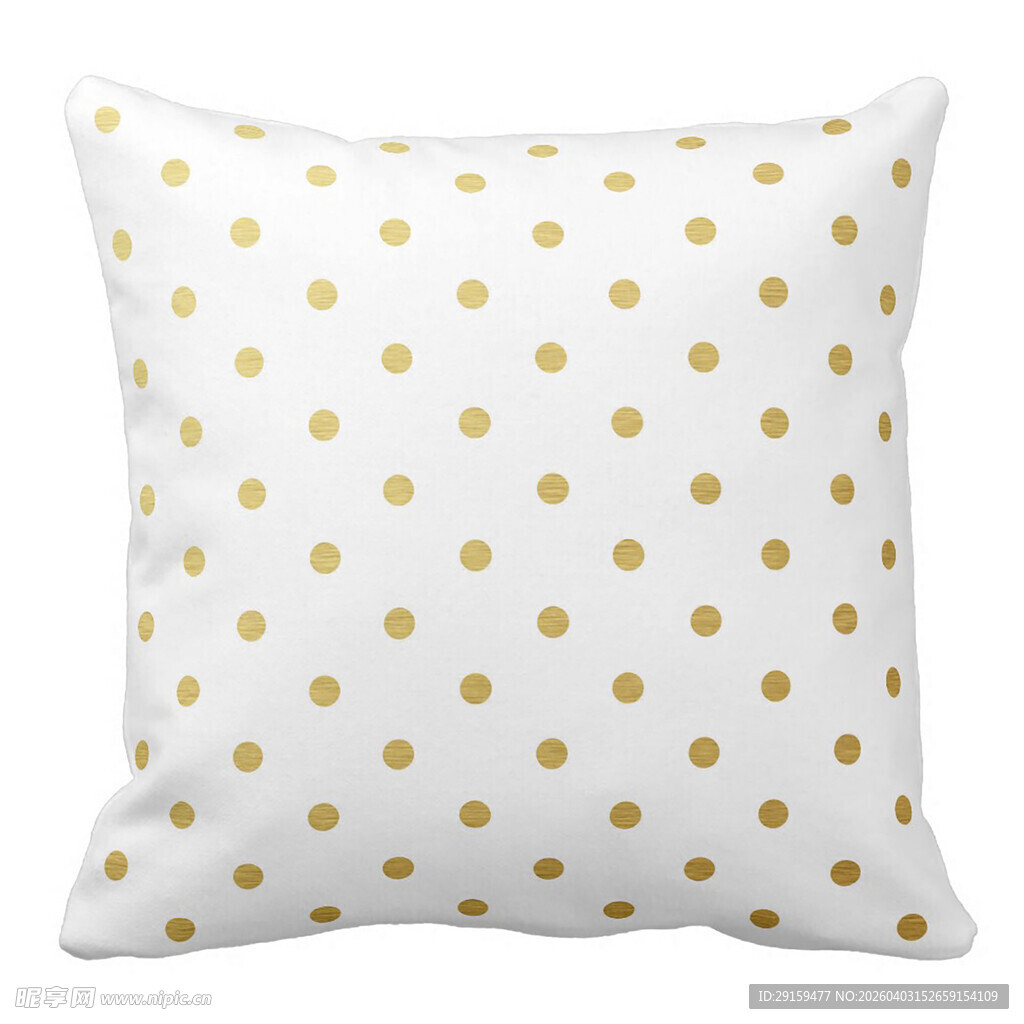 白色波点装饰抱枕