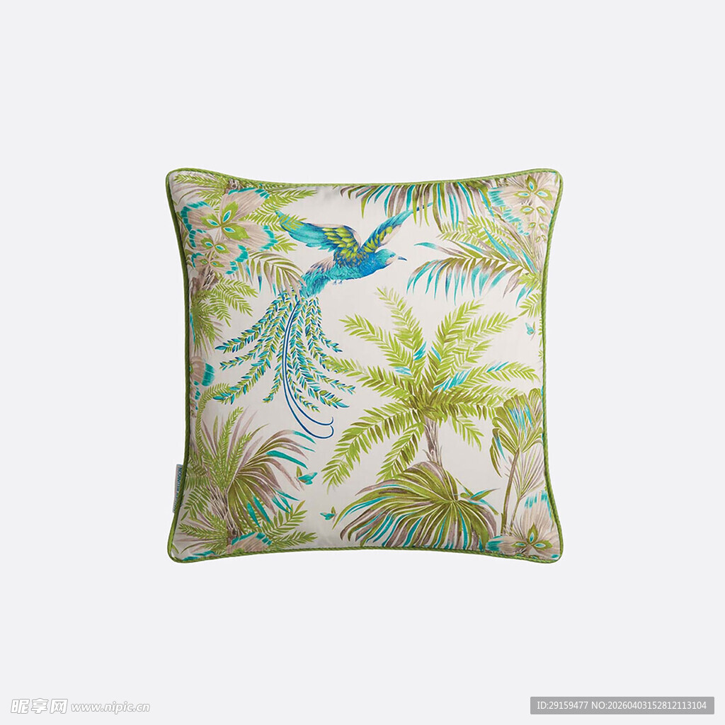 热带风情花卉图案抱枕