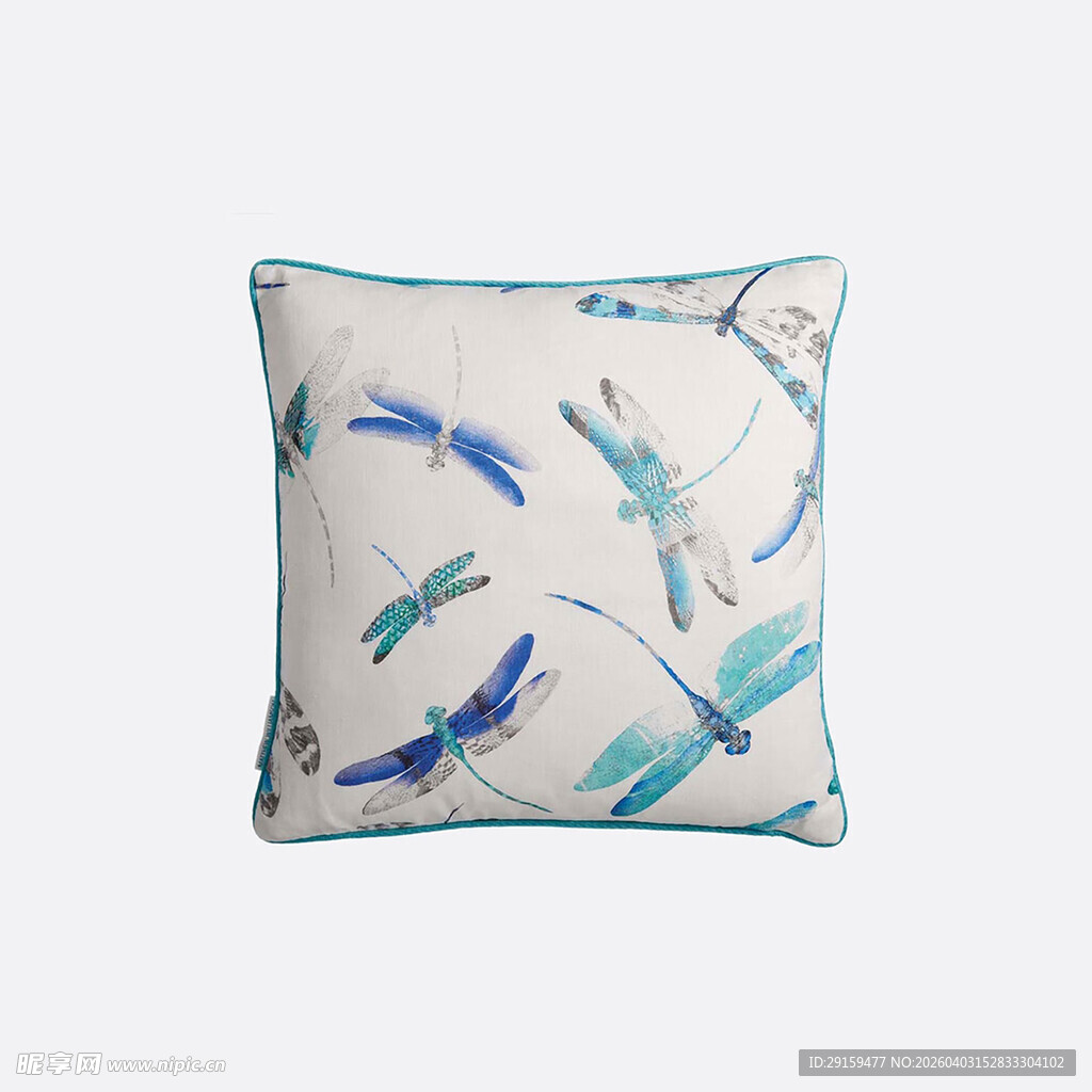 蜻蜓图案的精美抱枕