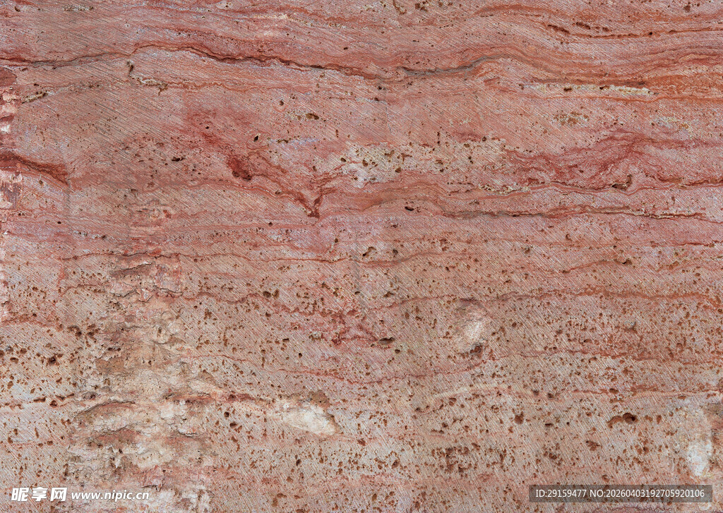 红色纹理大理石表面