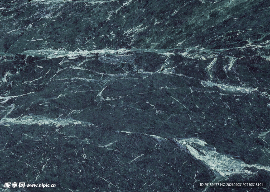 深邃墨绿大理石纹理