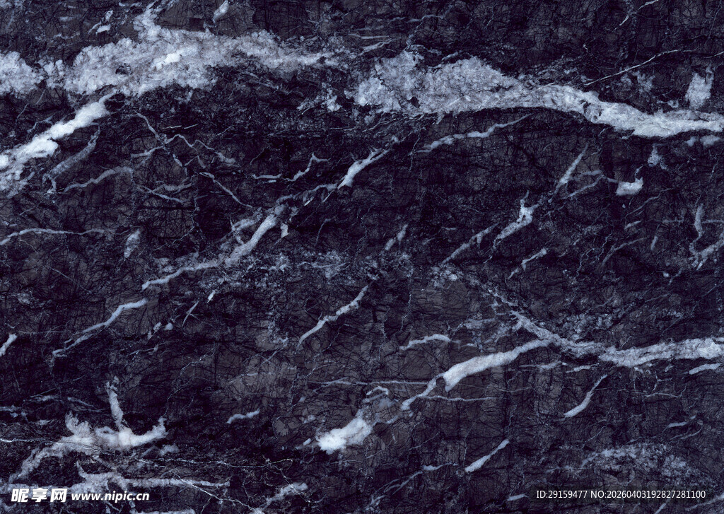 深邃黑色大理石纹理