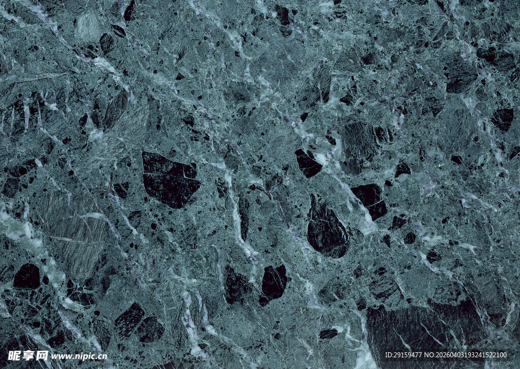 深绿色大理石纹理表面