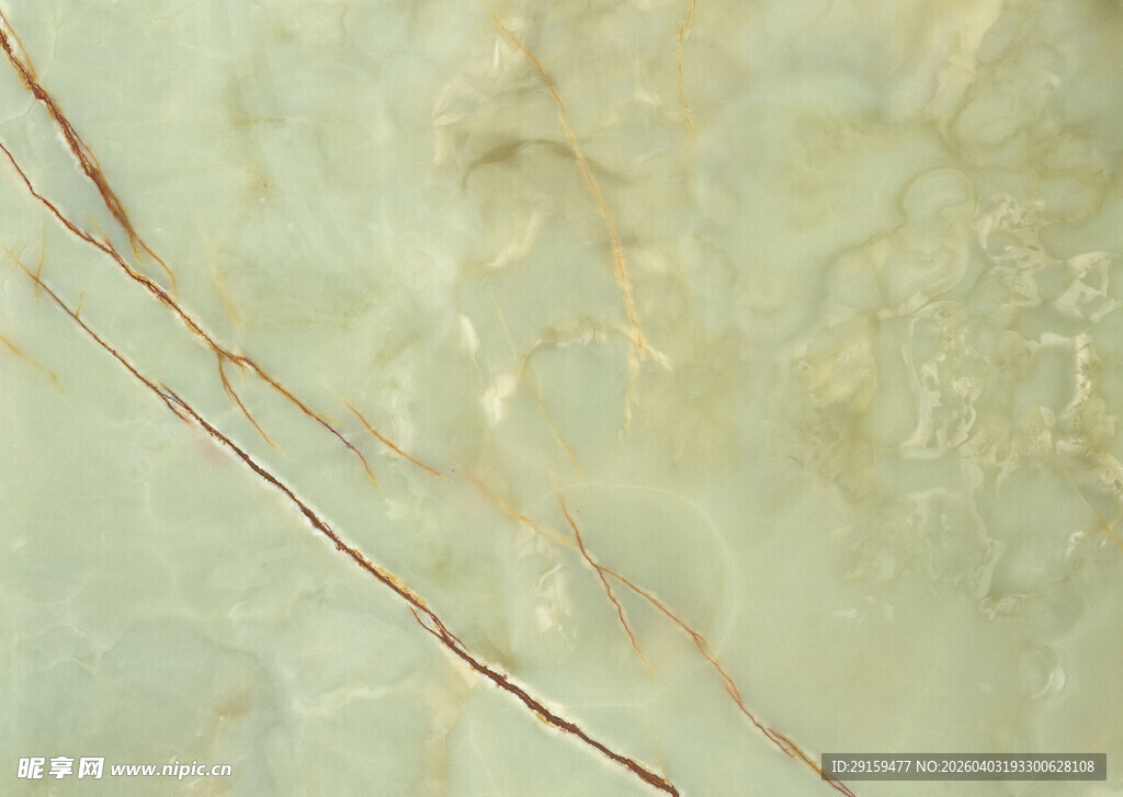 淡绿色大理石纹理特写